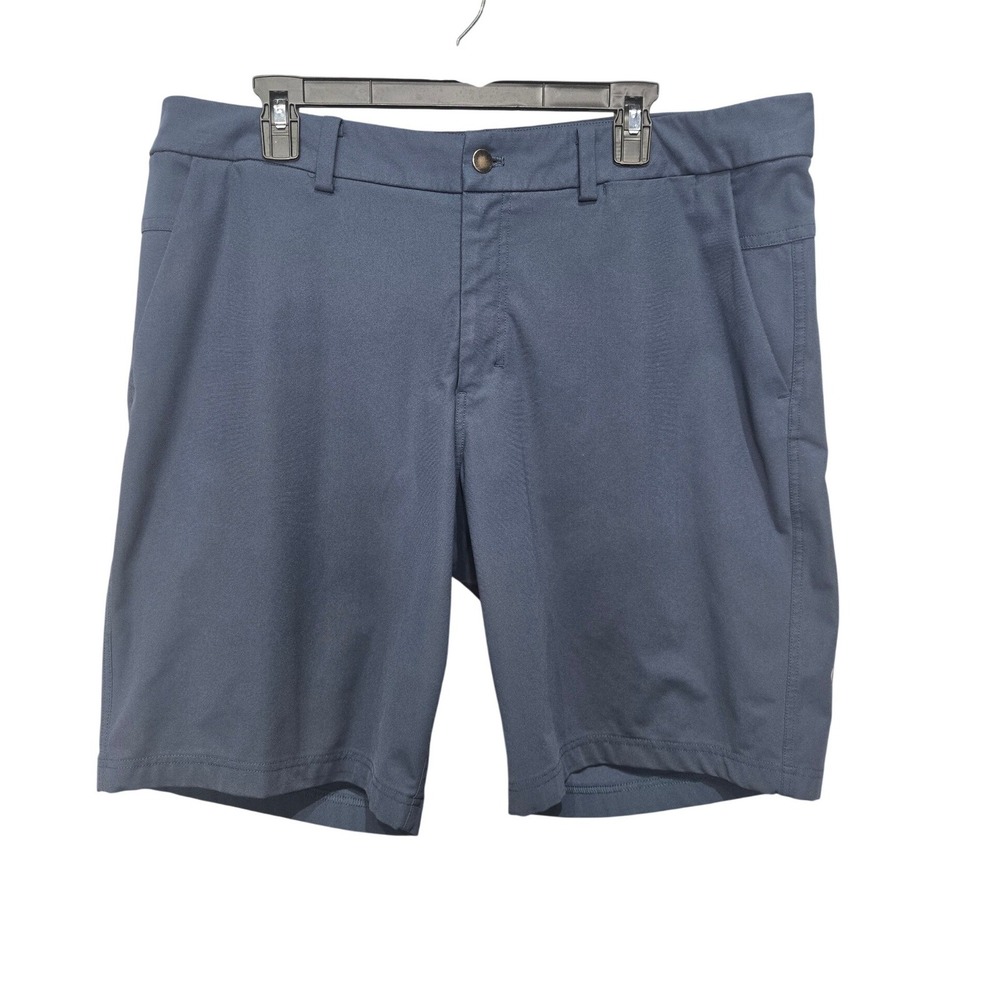 Lululemon Shorts Mens 38 Navy Blue Tech Performance Golf Chino Athleisure